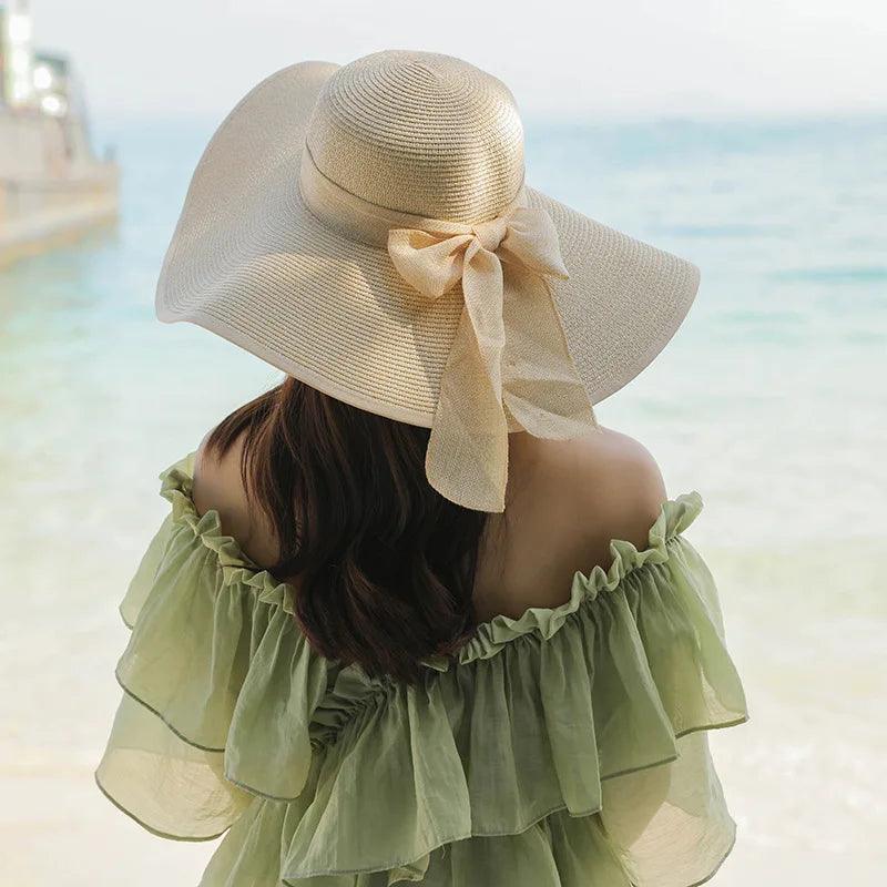 Beach Straw Hats For Women Wide Brim - AdDRESSingMe