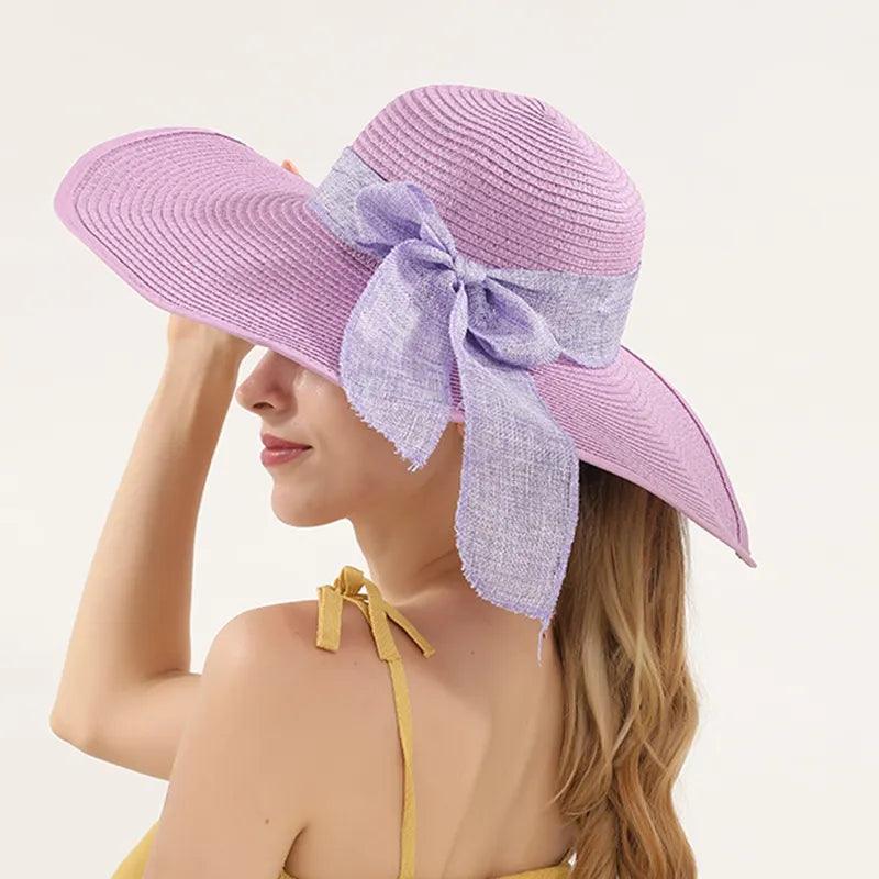 Beach Straw Hats For Women Wide Brim - AdDRESSingMe