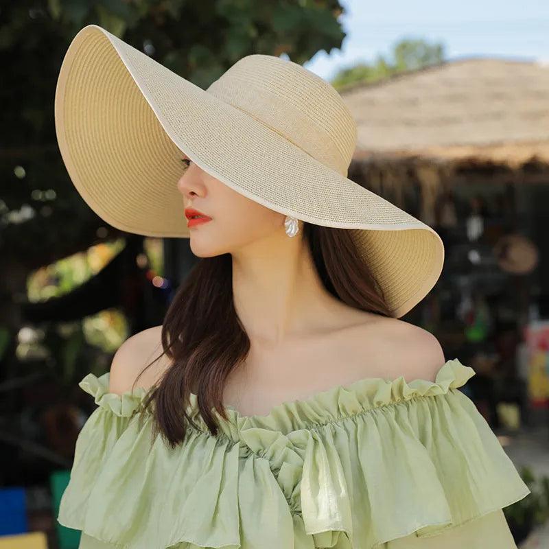 Beach Straw Hats For Women Wide Brim - AdDRESSingMe