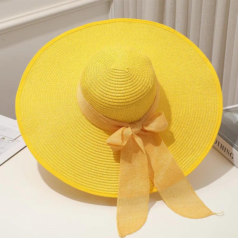 Beach Straw Hats For Women Wide Brim - AdDRESSingMe