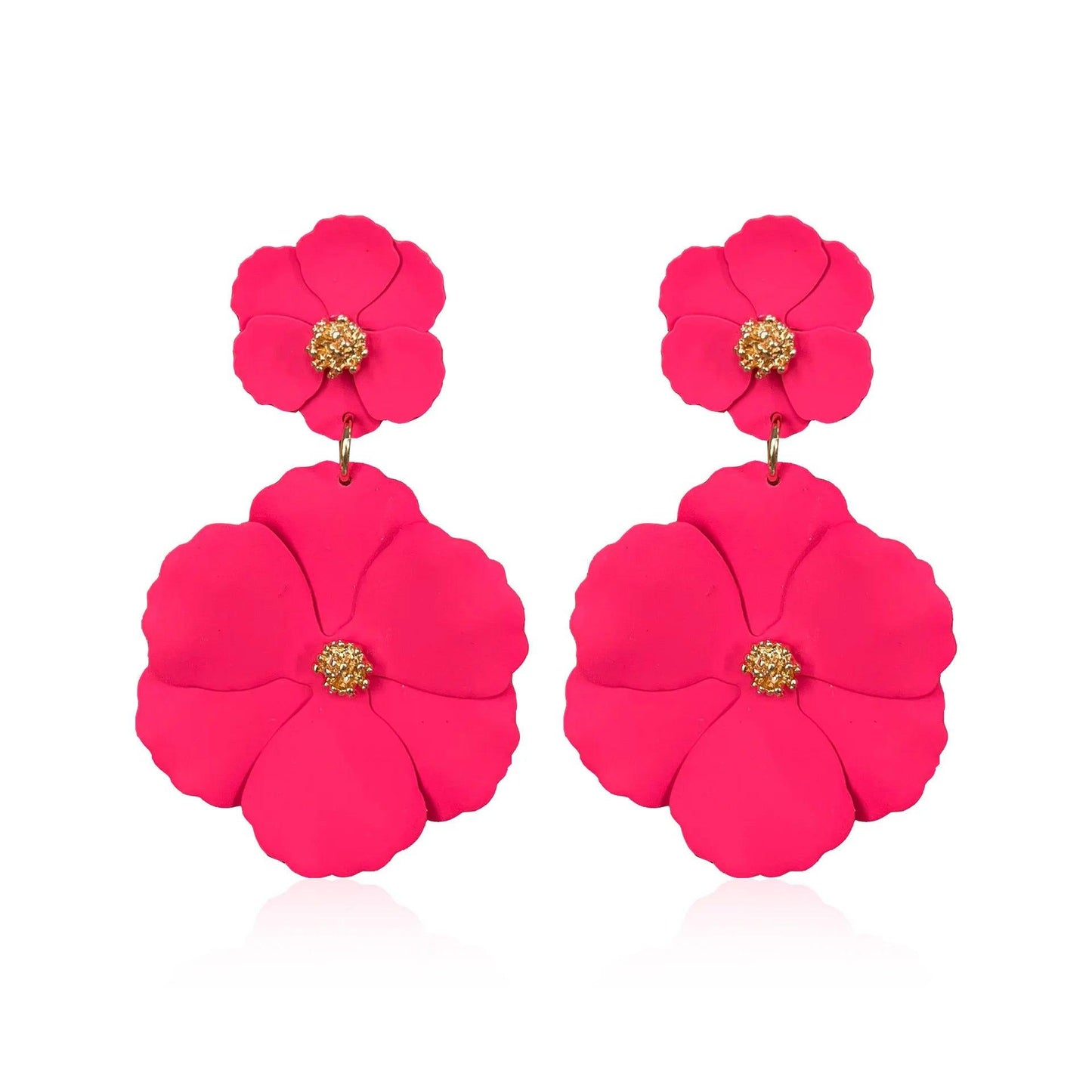 Big Flower Drop Earrings - AdDRESSingMe
