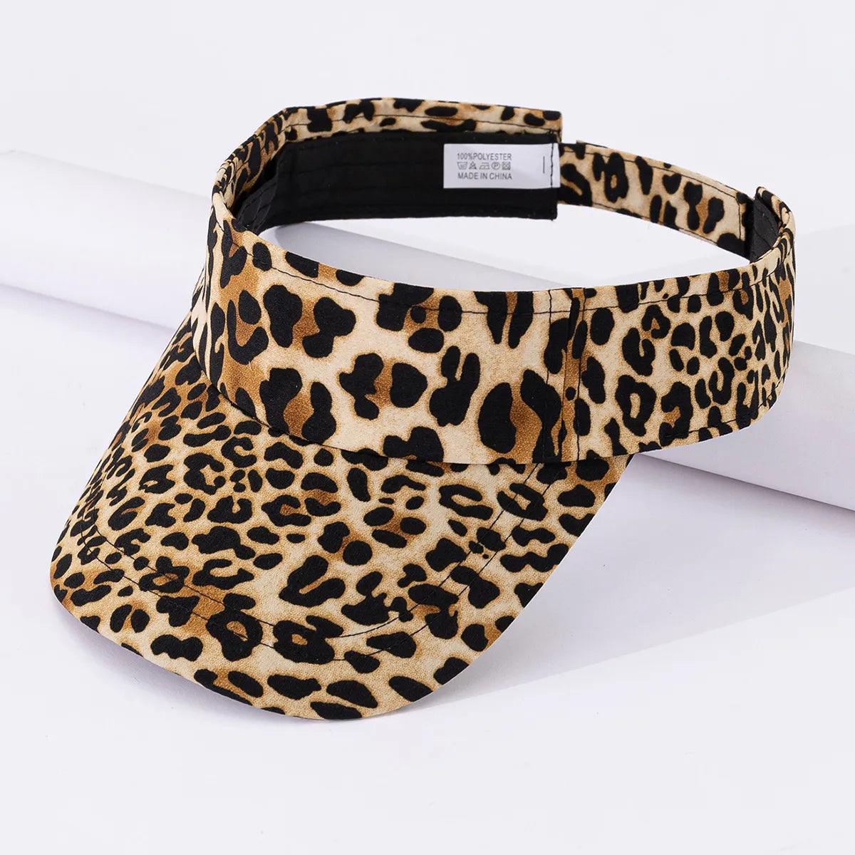 Leopard Print Curved Brim Hat - AdDRESSingMe