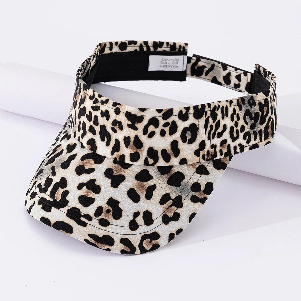 Leopard Print Curved Brim Hat - AdDRESSingMe