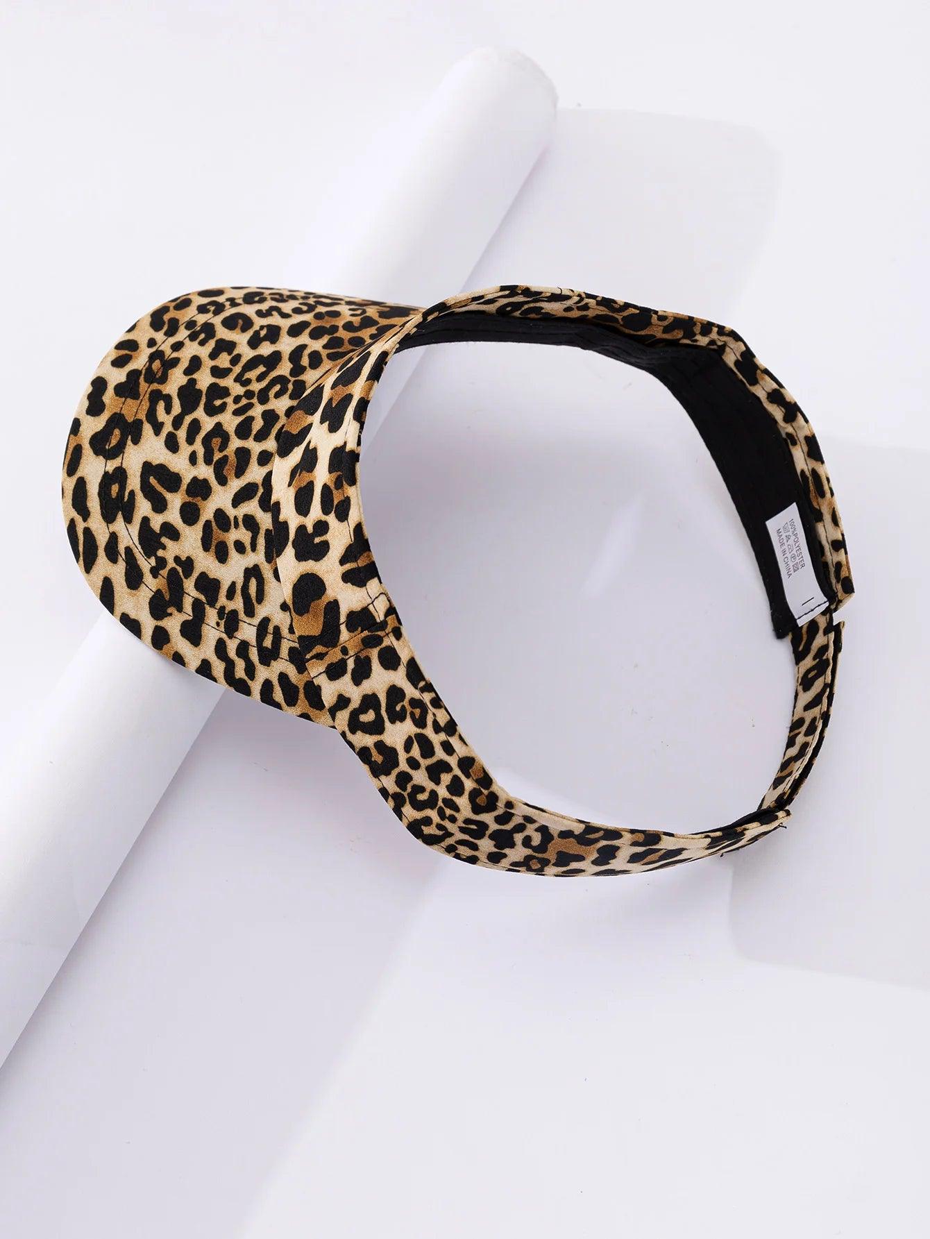 Leopard Print Curved Brim Hat - AdDRESSingMe