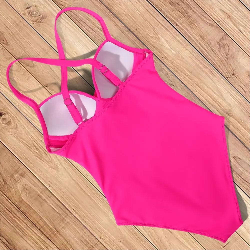 One Piece Leopard and Black Swimsuit - AdDRESSingMe