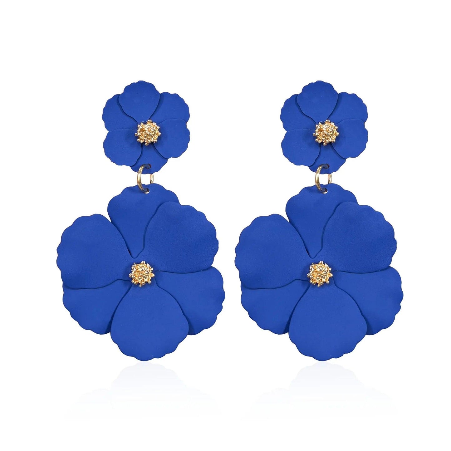 Big Flower Drop Earrings - AdDRESSingMe