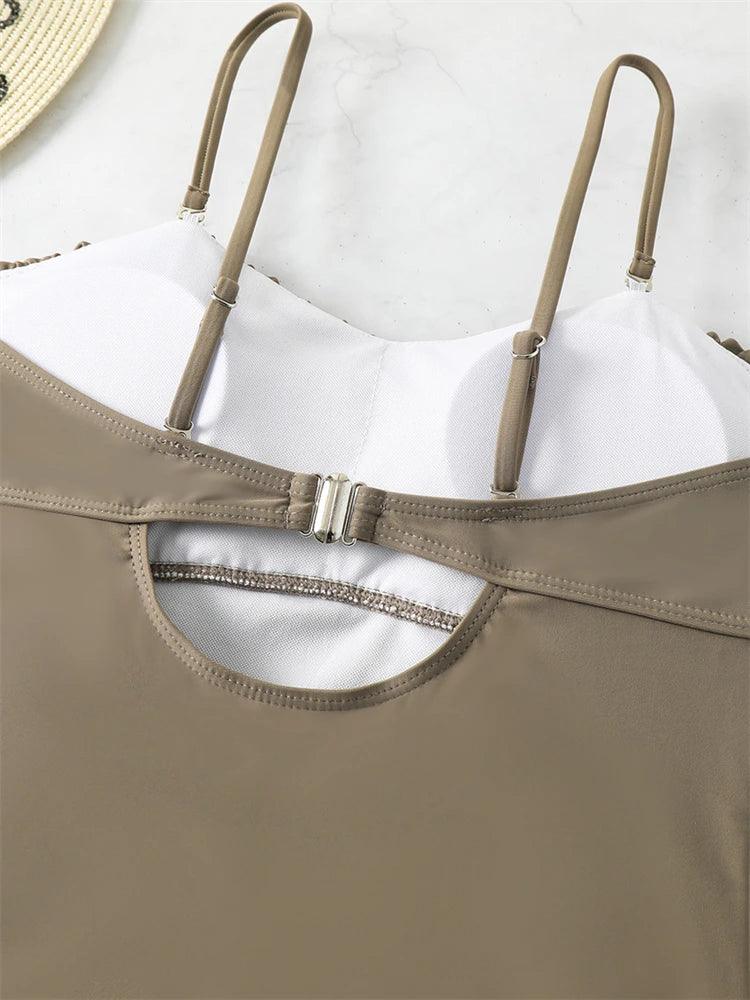 Ruched Bust One Piece Swimsuit - AdDRESSingMe