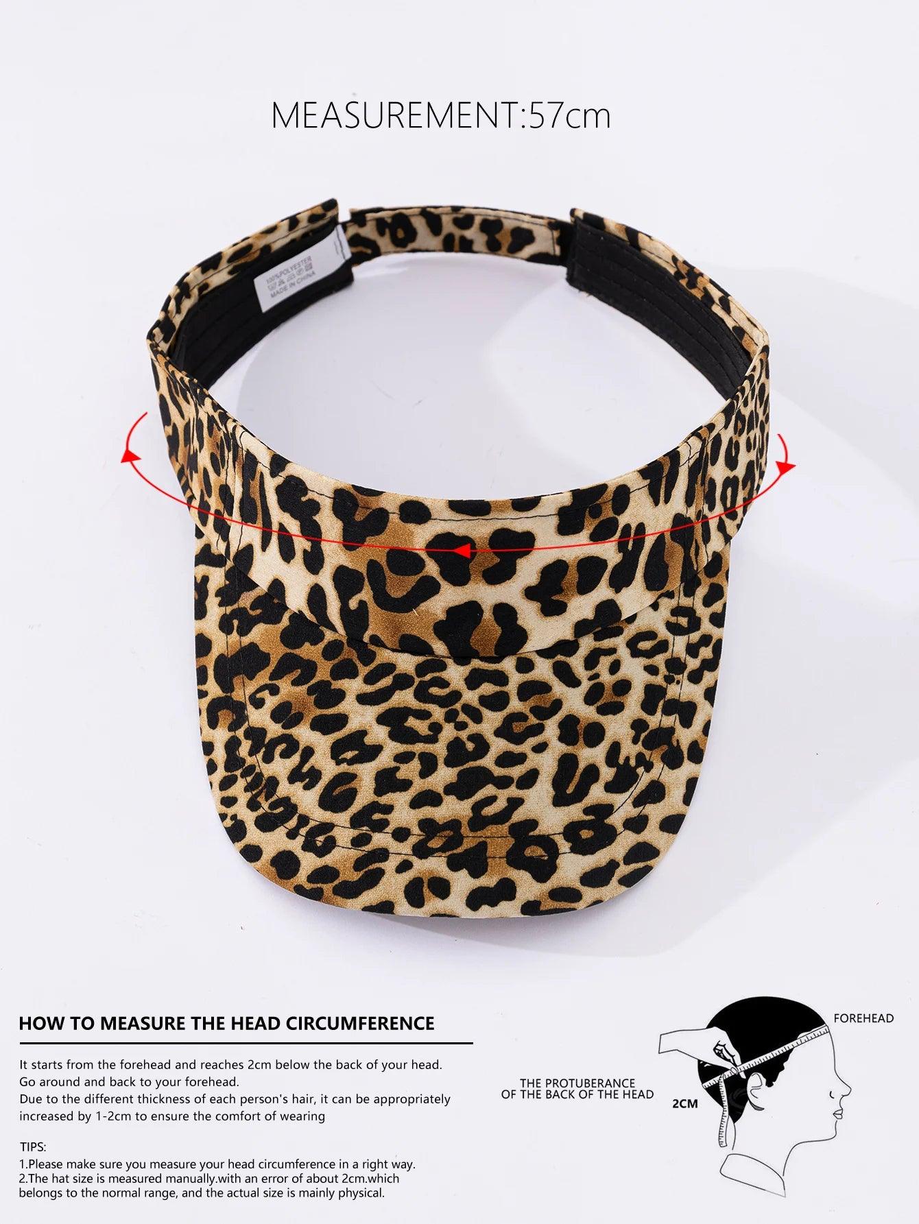 Leopard Print Curved Brim Hat - AdDRESSingMe