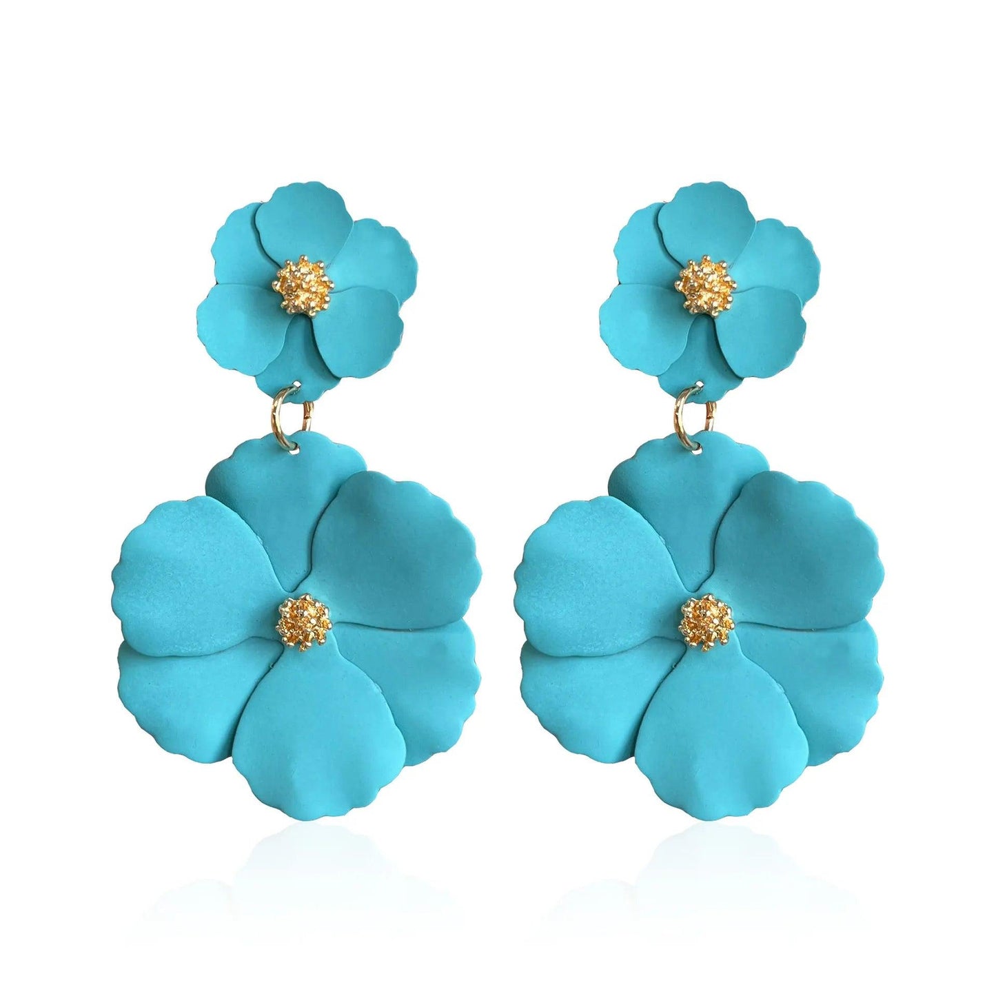 Big Flower Drop Earrings - AdDRESSingMe