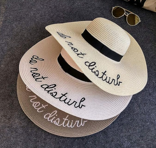 Do Not Disturb Straw Hat