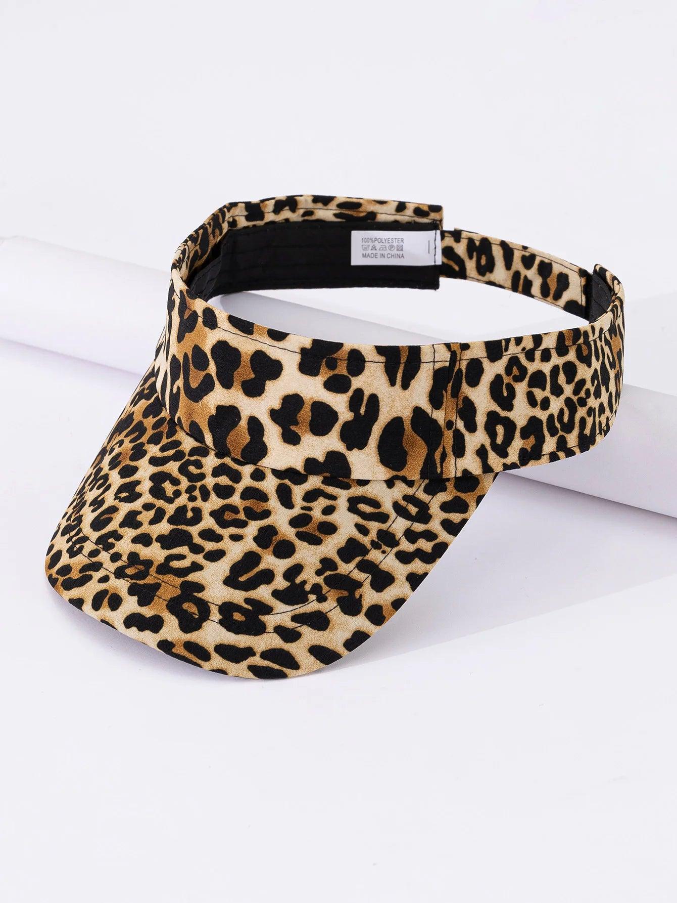 Leopard Print Curved Brim Hat - AdDRESSingMe