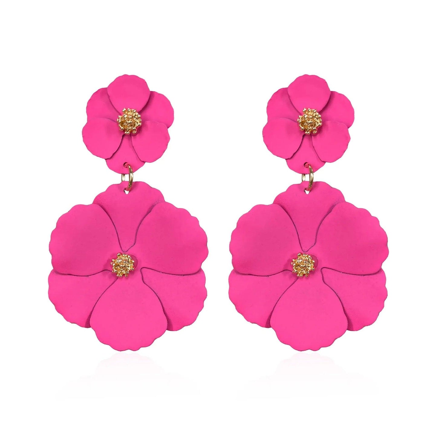 Big Flower Drop Earrings - AdDRESSingMe