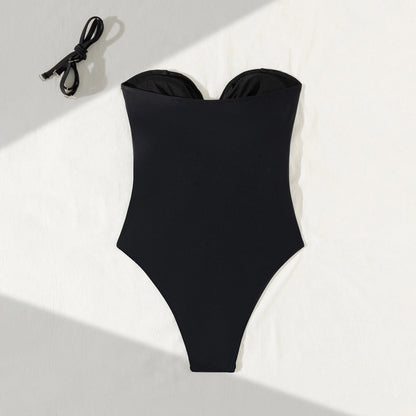 One Piece Backless Hollow-Out Starfish Front Swimsuit