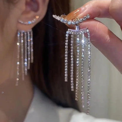 Luxurious Rhinestone Hanging Fringe - AdDRESSingMe