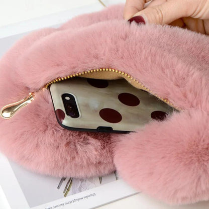 Heart Shaped Plush Crossbody Purse - AdDRESSingMe