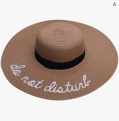 Do Not Disturb Straw Hat