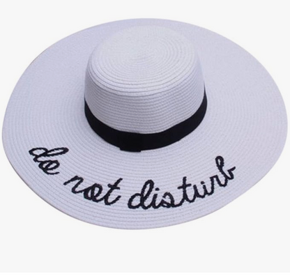 Do Not Disturb Straw Hat