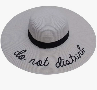 Do Not Disturb Straw Hat