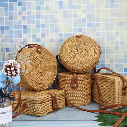 Straw Rattan Bohemian Handbags - AdDRESSingMe