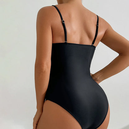 One Piece Backless Hollow-Out Starfish Front Swimsuit