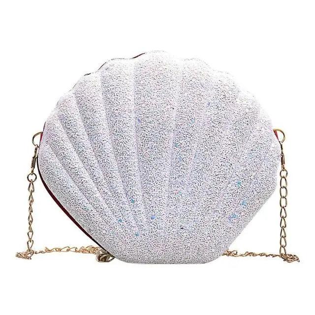 Sequined Seashell Shoulder Bag - AdDRESSingMe