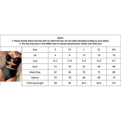 One Piece Backless Hollow-Out Starfish Front Swimsuit