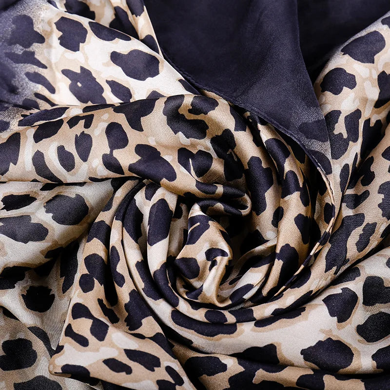 Women's Leopard Print Kimono Cover Up - Beach Summer Dress - AdDRESSingMe